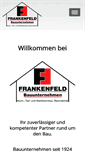 Mobile Screenshot of frankenfeld-bauunternehmen.de